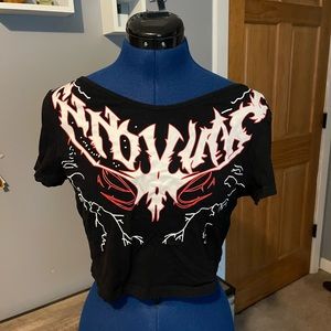 Cropped grunge shirt